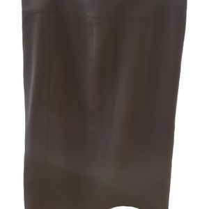 Skirt 8 Midi Black Zip Lined Rafaella